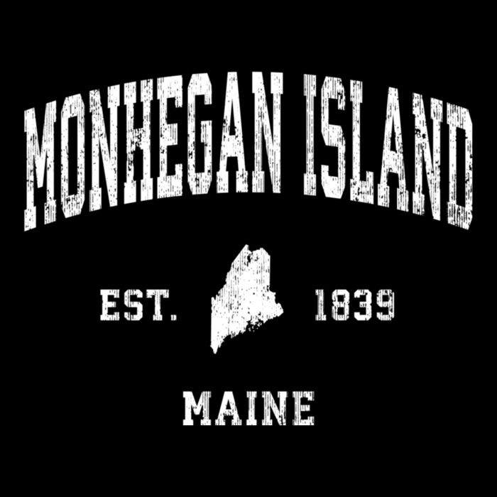 Monhegan Island Maine Me Vintage Athletic Sports Bucket Hat