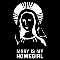 Mary Is My Homegirl Drawstring Bag