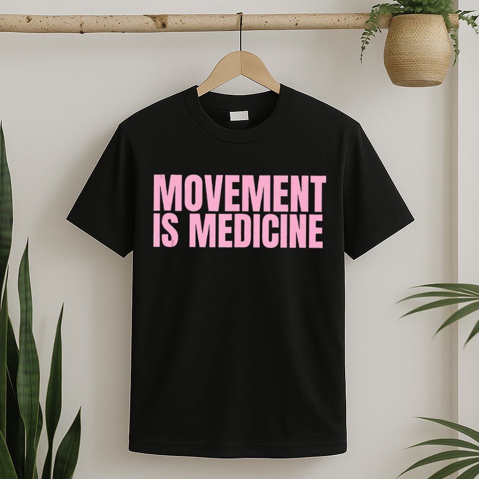 Movement Is Medicine Sports Weights Gym Fitness Athlete T-Shirt