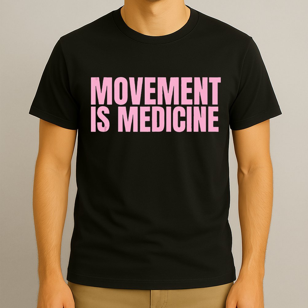 Movement Is Medicine Sports Weights Gym Fitness Athlete T-Shirt