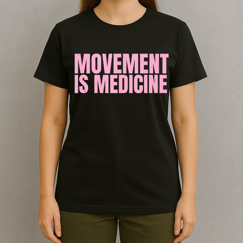 Movement Is Medicine Sports Weights Gym Fitness Athlete T-Shirt