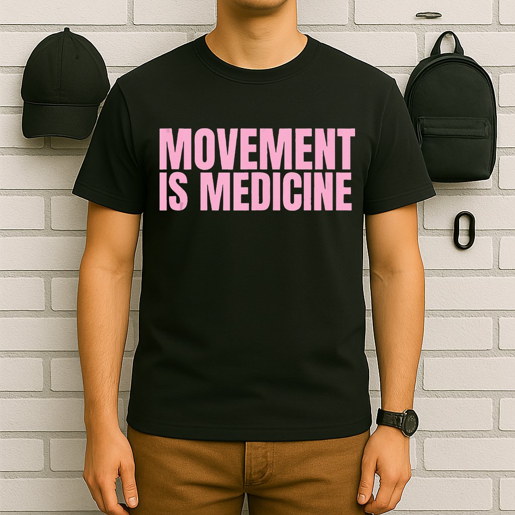Movement Is Medicine Sports Weights Gym Fitness Athlete T-Shirt
