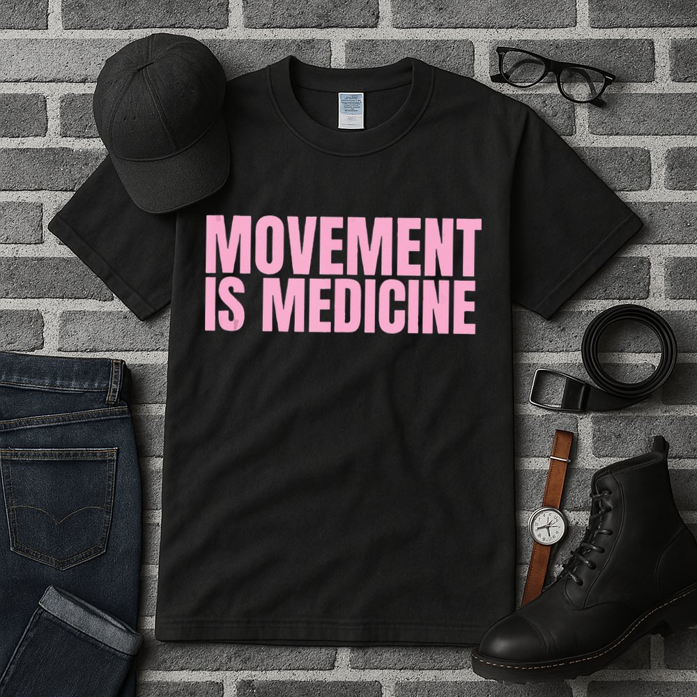 Movement Is Medicine Sports Weights Gym Fitness Athlete Tall T-Shirt