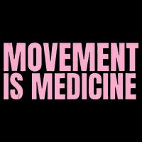 Movement Is Medicine Sports Weights Gym Fitness Athlete Women's V-Neck T-Shirt