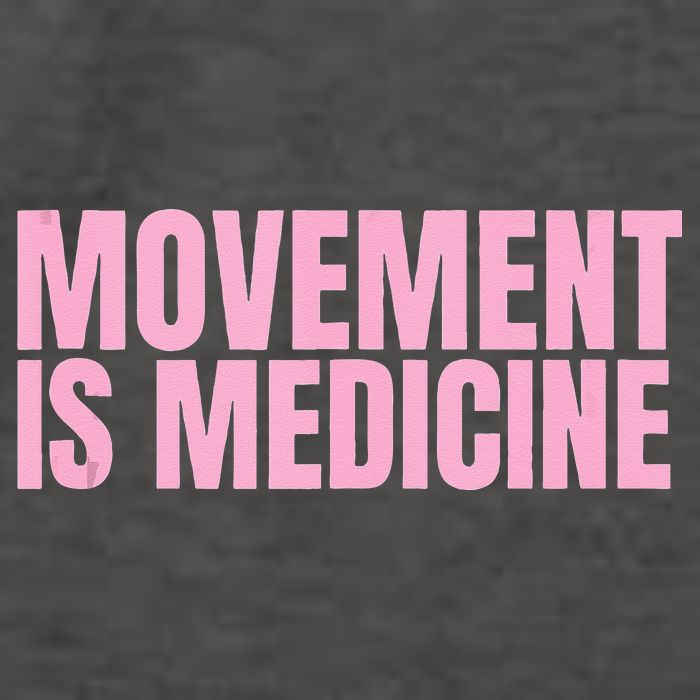 Movement Is Medicine Sports Weights Gym Fitness Athlete Vector Backpack