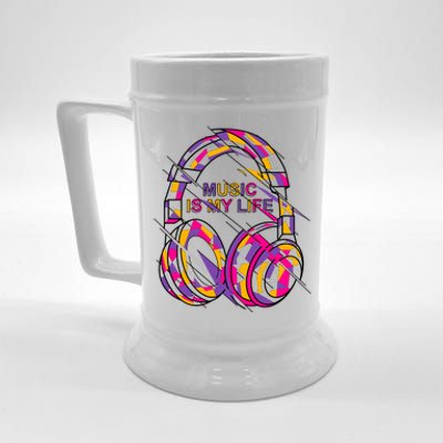 Music Is My Life Beer Stein