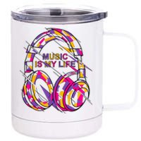 Music Is My Life 12 oz Stainless Steel Tumbler Cup