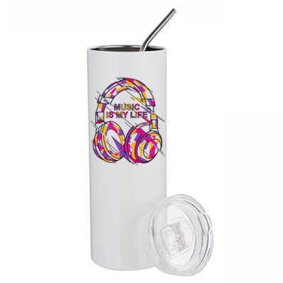 Music Is My Life Stainless Steel Tumbler