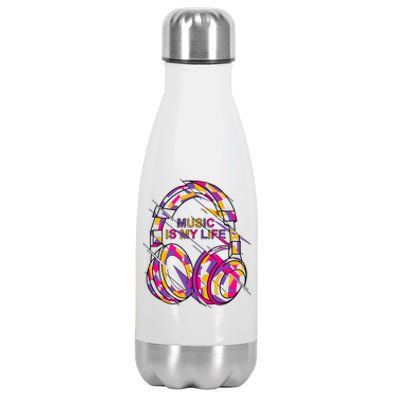 Music Is My Life Stainless Steel Insulated Water Bottle