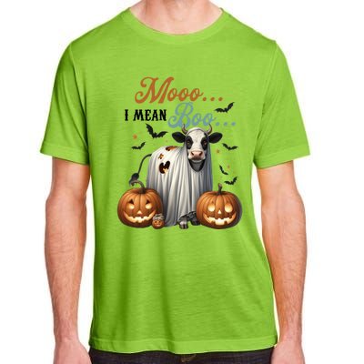 Moo I Mean Boo Cow Halloween Party Costume Gift Adult ChromaSoft Performance T-Shirt