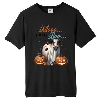 Moo I Mean Boo Cow Halloween Party Costume Gift Tall Fusion ChromaSoft Performance T-Shirt