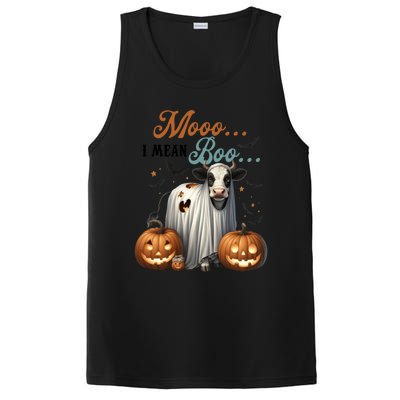 Moo I Mean Boo Cow Halloween Party Costume Gift PosiCharge Competitor Tank