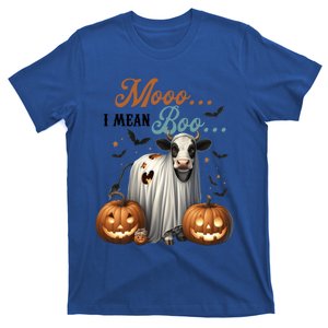 Moo I Mean Boo Cow Halloween Party Costume Gift T-Shirt