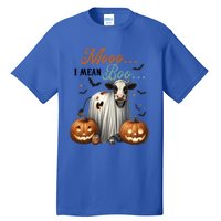 Moo I Mean Boo Cow Halloween Party Costume Gift Tall T-Shirt