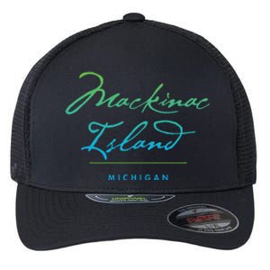 Mackinac Island Michigan Flexfit Unipanel Trucker Cap