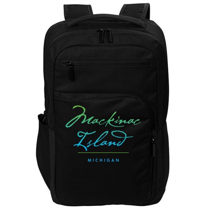 Mackinac Island Michigan Impact Tech Backpack