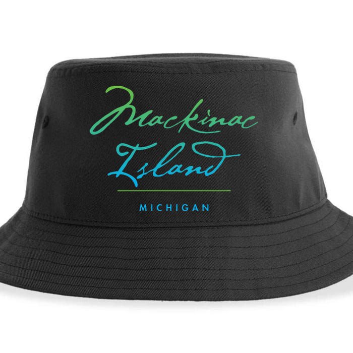 Mackinac Island Michigan Sustainable Bucket Hat