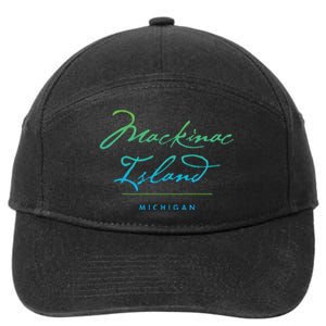 Mackinac Island Michigan 7-Panel Snapback Hat