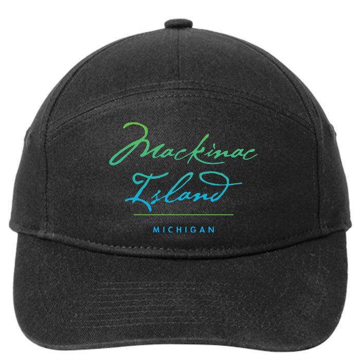 Mackinac Island Michigan 7-Panel Snapback Hat