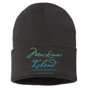 Mackinac Island Michigan Sustainable Knit Beanie