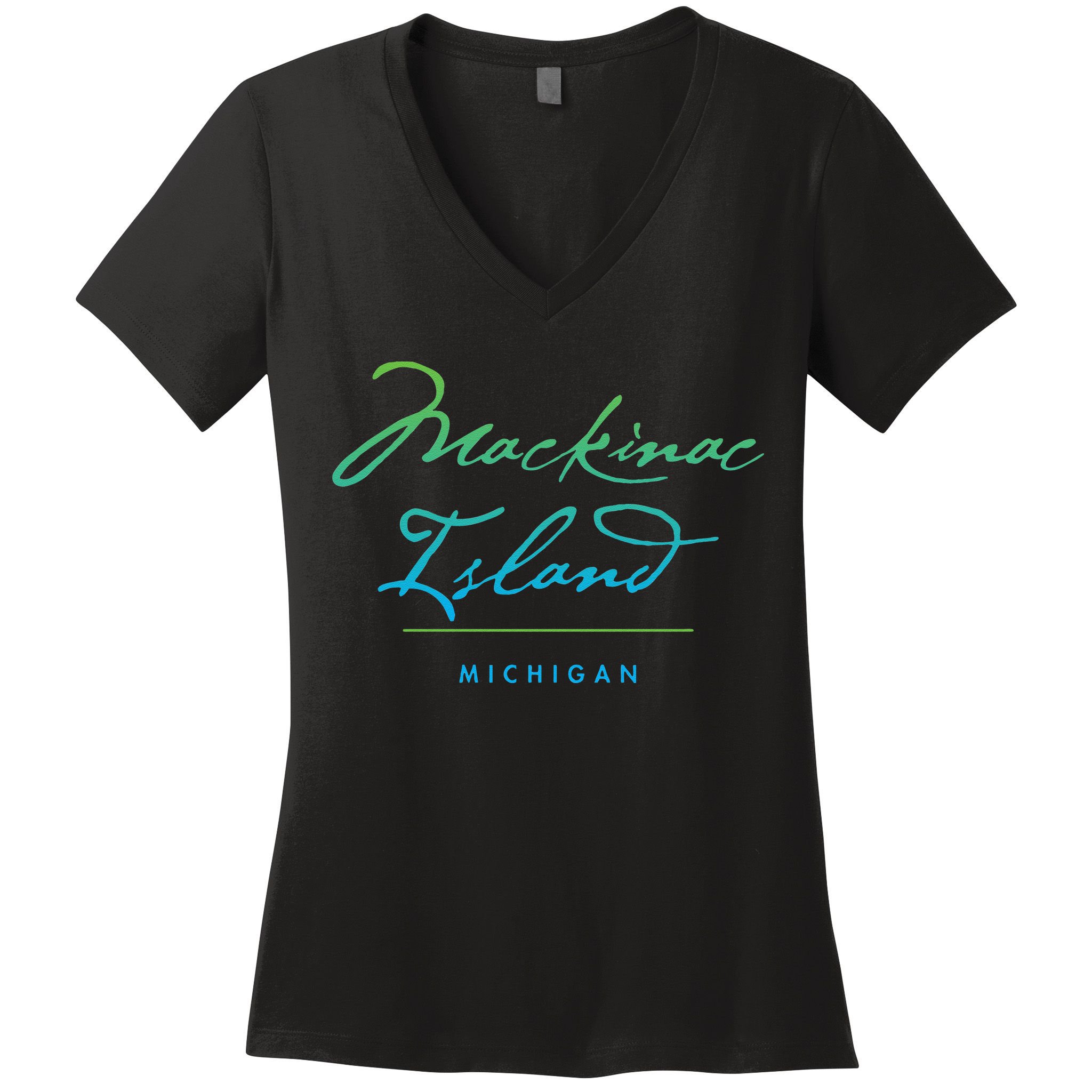 Mackinac Island Michigan Women's V-Neck T-Shirt