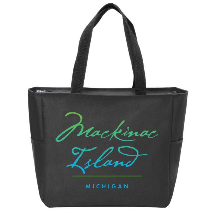 Mackinac Island Michigan Zip Tote Bag