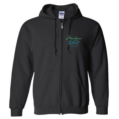 Mackinac Island Michigan Full Zip Hoodie
