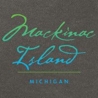 Mackinac Island Michigan Cotton Canvas Backpack