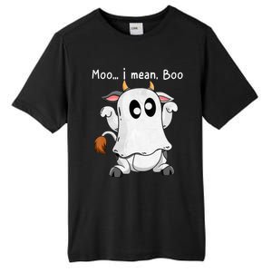 Moo I Mean Boo Ghost Cow Ghost Cow Halloween Farmer Tall Fusion ChromaSoft Performance T-Shirt