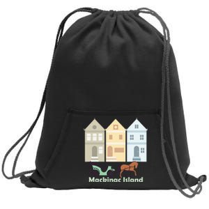 Mackinac Island Sweatshirt Cinch Pack Bag