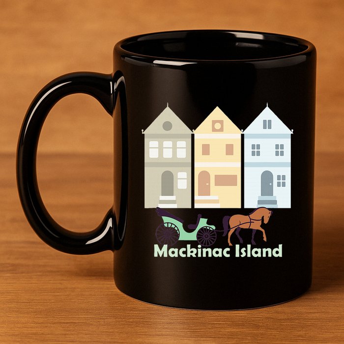 Mackinac Island 11oz C Handle Ceramic Mug