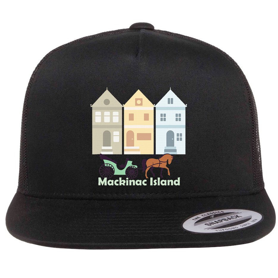 Mackinac Island Flat Bill Trucker Hat