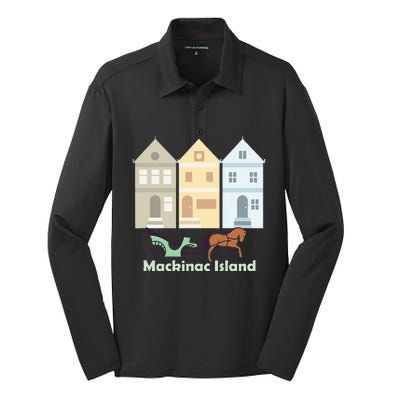 Mackinac Island Silk Touch Performance Long Sleeve Polo