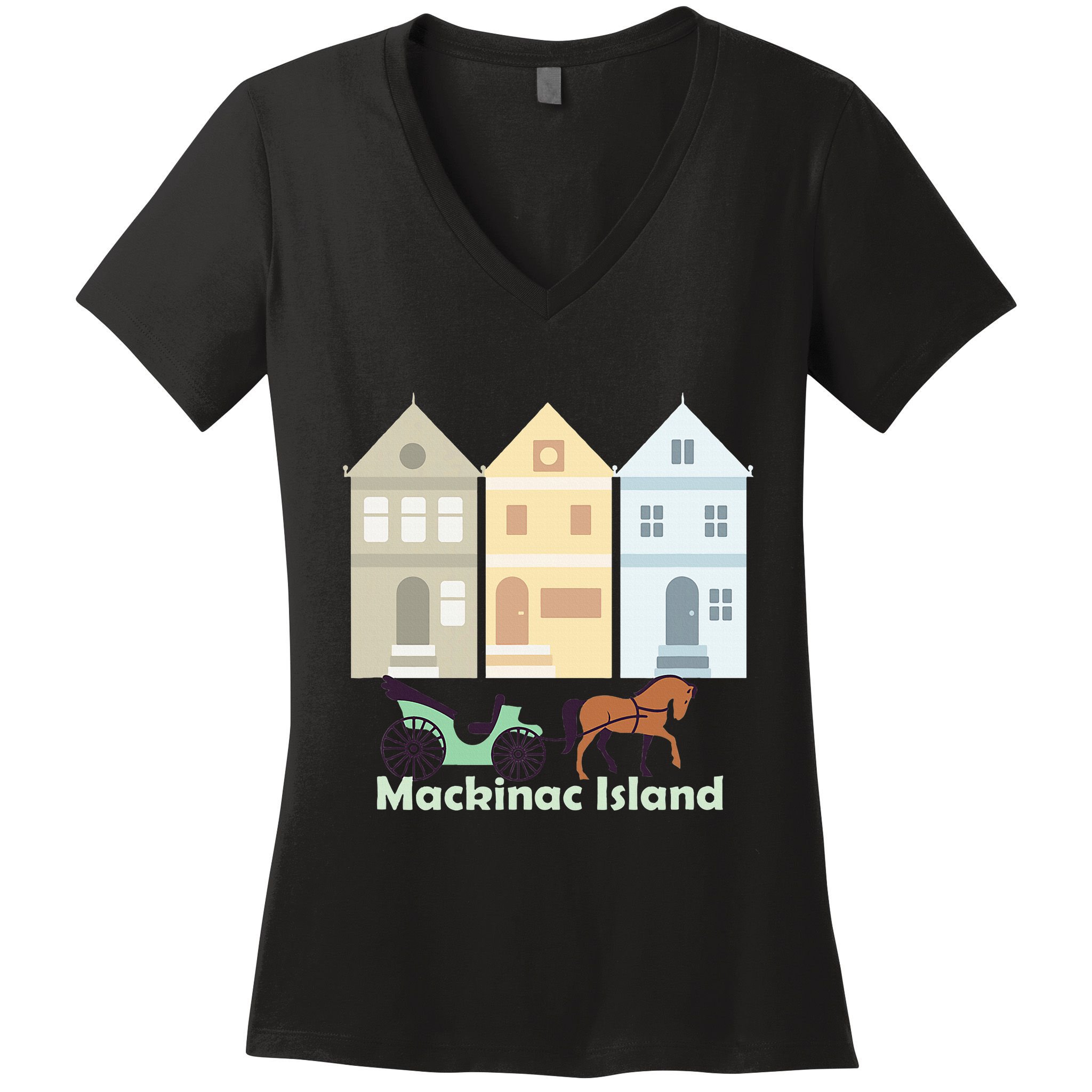 Mackinac Island Women's V-Neck T-Shirt