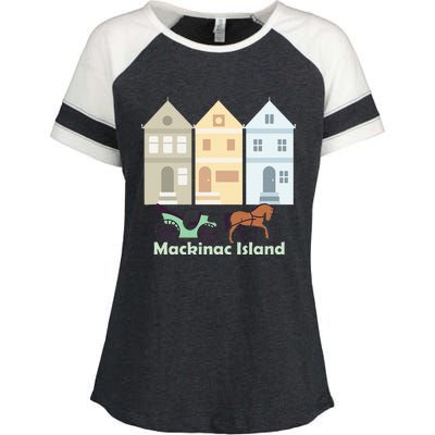 Mackinac Island Enza Ladies Jersey Colorblock Tee