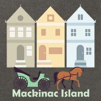 Mackinac Island Cotton Canvas Backpack