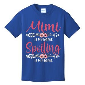 Mimi Is My Name Spoiling Is My Game Happy Mother's Day Funny Gift Kids T-Shirt