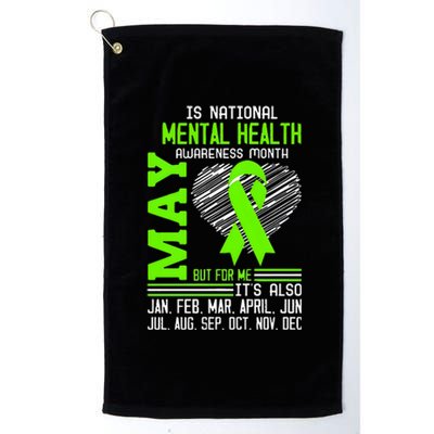 May Is Mental Health Awareness Month Platinum Collection Golf Towel