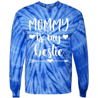 Mommy Is My Bestie Gift Tie-Dye Long Sleeve Shirt