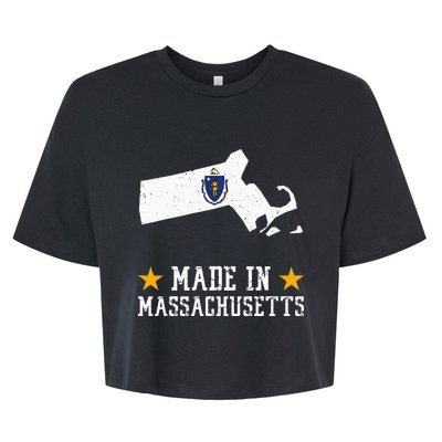 Made In Massachusetts Massachusetts Pride Us State Bella+Canvas Jersey Crop Tee