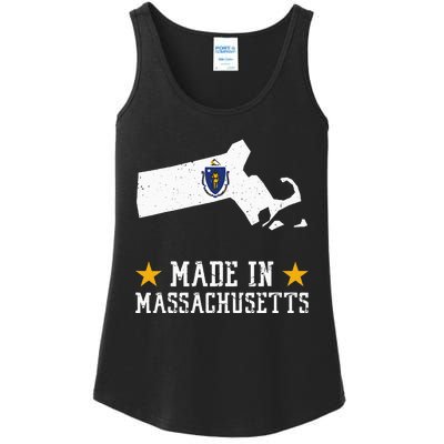 Made In Massachusetts Massachusetts Pride Us State Ladies Essential Tank