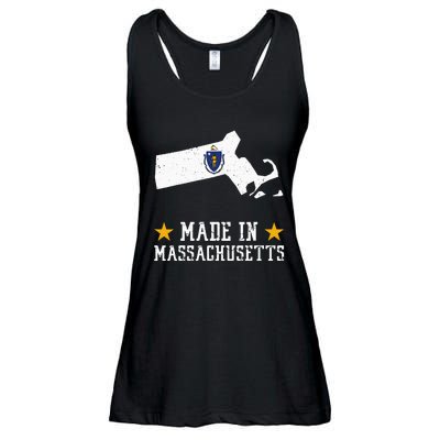 Made In Massachusetts Massachusetts Pride Us State Ladies Essential Flowy Tank