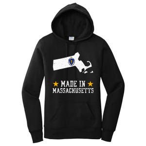 Made In Massachusetts Massachusetts Pride Us State Women's Pullover Hoodie