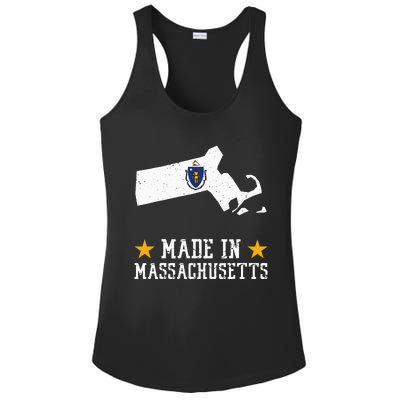 Made In Massachusetts Massachusetts Pride Us State Ladies PosiCharge Competitor Racerback Tank