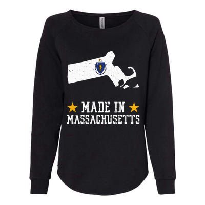 Made In Massachusetts Massachusetts Pride Us State Womens California Wash Sweatshirt