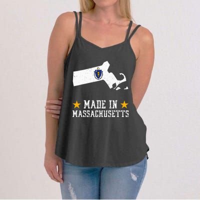 Made In Massachusetts Massachusetts Pride Us State Women's Strappy Tank