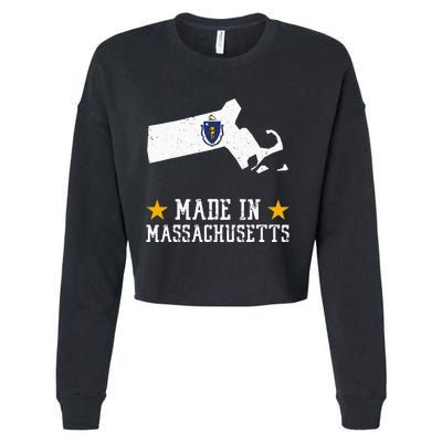 Made In Massachusetts Massachusetts Pride Us State Cropped Pullover Crew