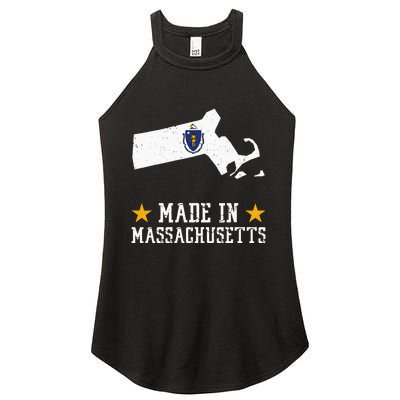 Made In Massachusetts Massachusetts Pride Us State Women's Perfect Tri Rocker Tank