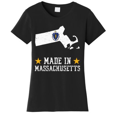 Made In Massachusetts Massachusetts Pride Us State Women's T-Shirt