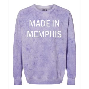 Made In Memphis 901 Tigers Grizzlies Tennessee Graphic Colorblast Crewneck Sweatshirt